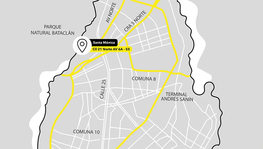 Mapa Oikos Minibodegas